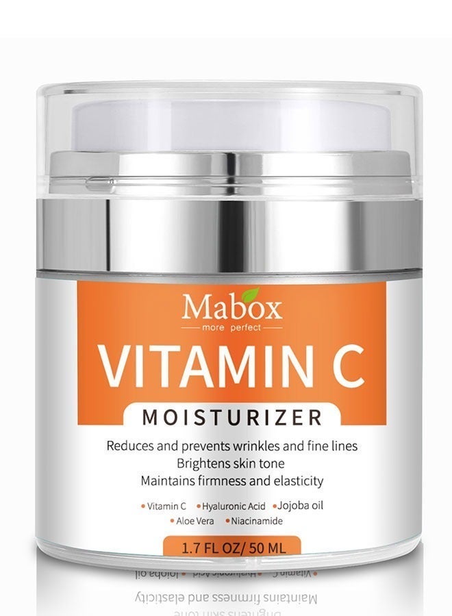 Mabox Vitamin C Moisturizer, Anti-Aging Wrinkle Cream, Face & Body Hydration, Skin-Friendly, Brightening & Youth-Boosting, Men & Women - Image 4